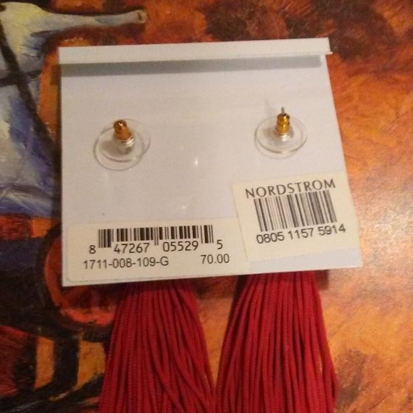 Gorjana Jewelry Gorjana Red Tassel Earrings Poshmark